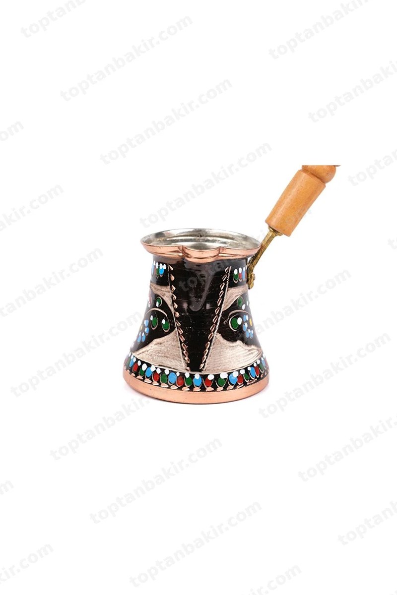 Enameled Copper Cezve – 3 Cup