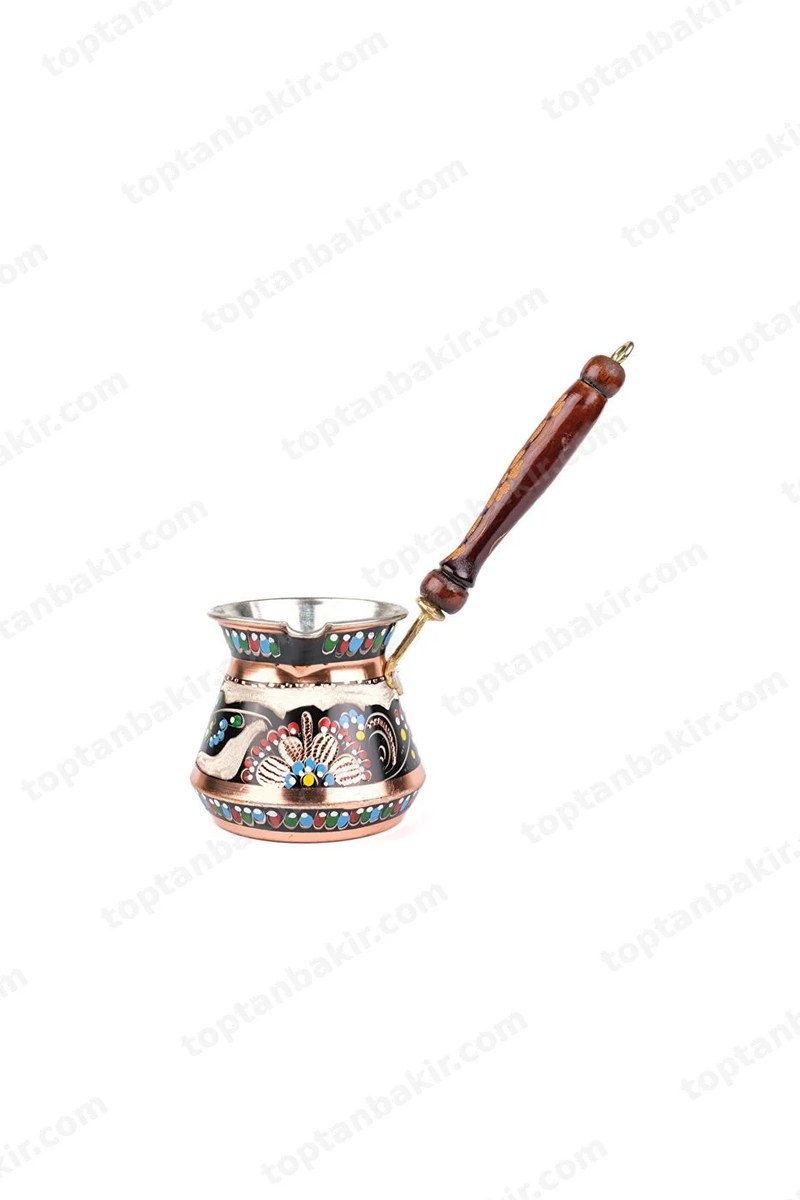 Erzincan Hand-Engraved Bulbous Copper Cezve – Set of 3
