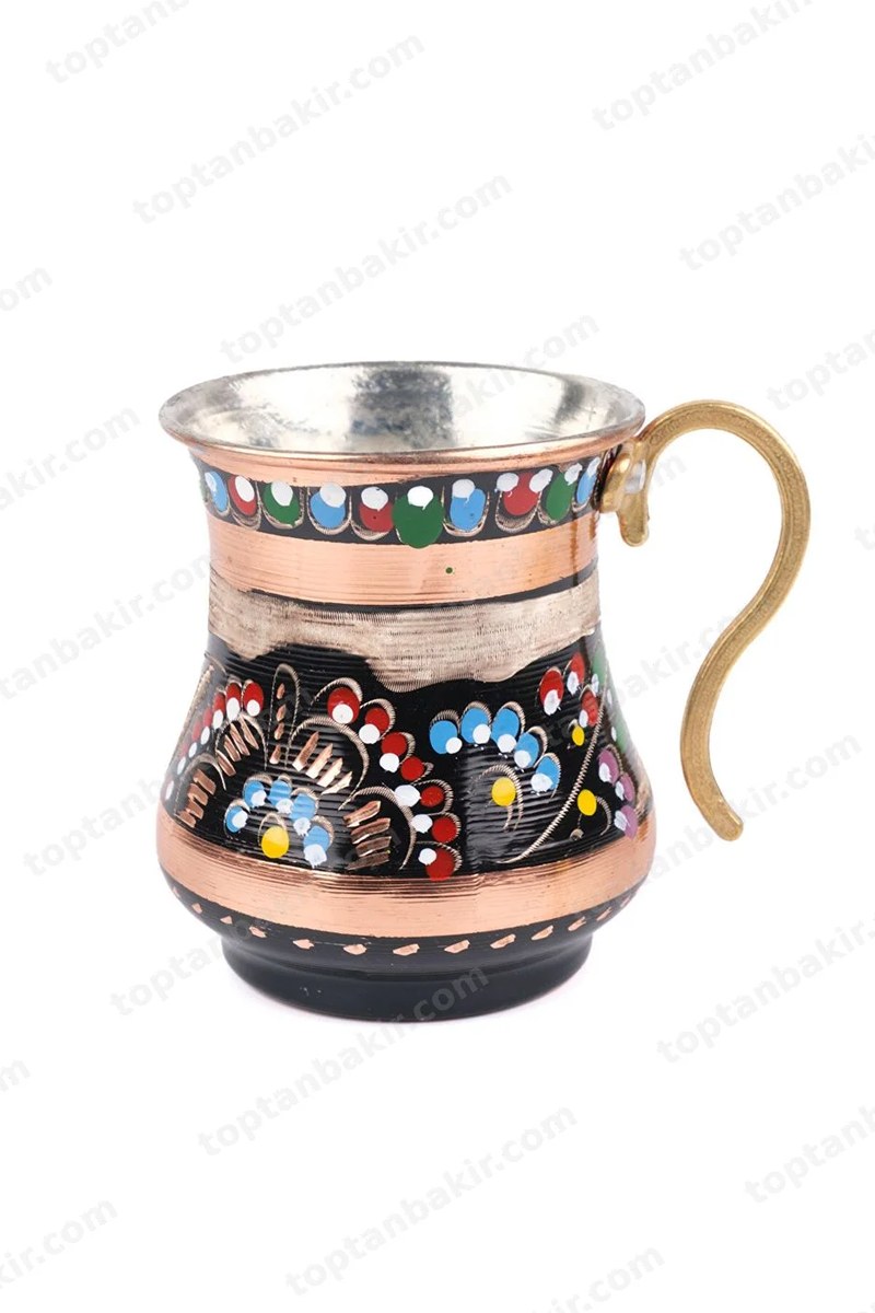 Enameled Copper Ayran & Water Cup Set of 2
