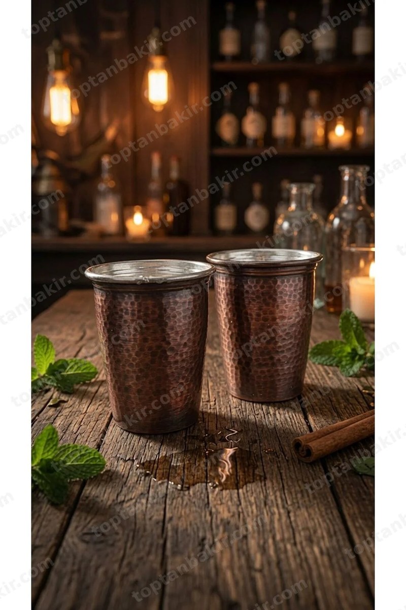 Oxidized Series Copper Mule Mugs, Tin-Lined – Set of 2