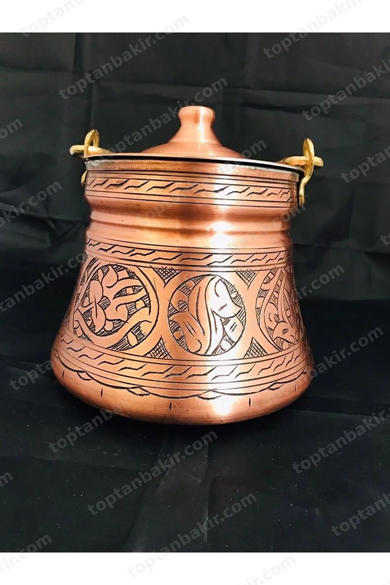 Engraved Copper Pail – 3 Kg