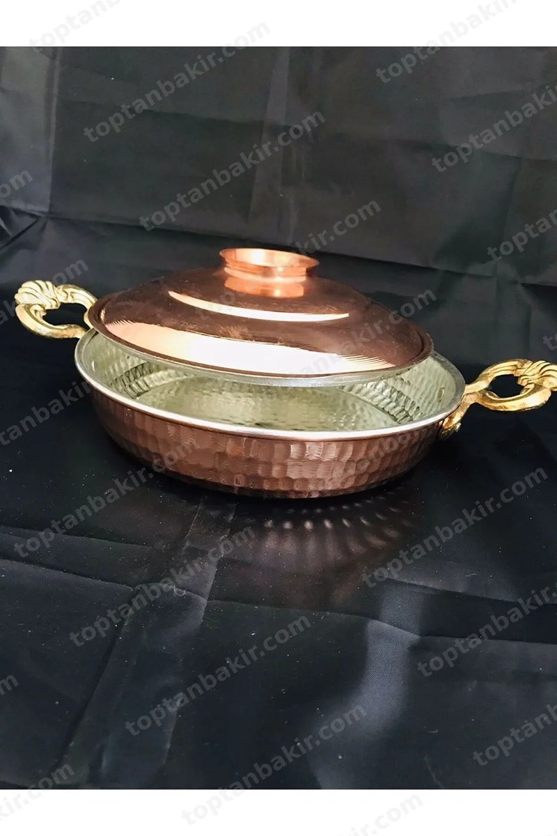 Copper Pan with Lid – 20 cm