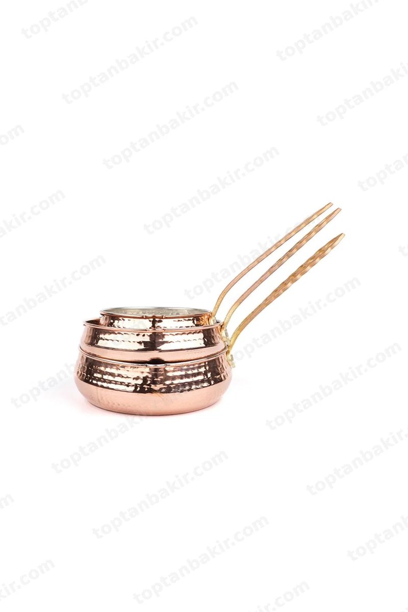 Copper Sauce Dish with Handle – Set of 3