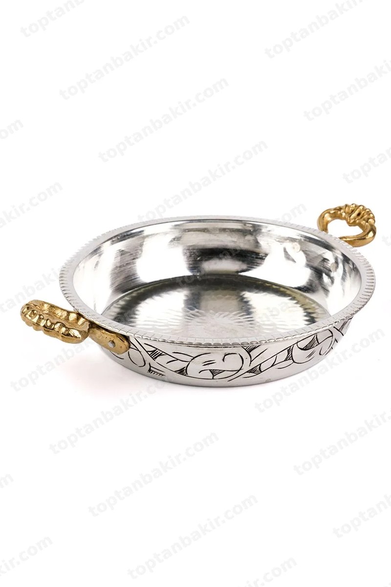 Hand-Engraved Antiqued Copper Pan / Sahan – 19Cm