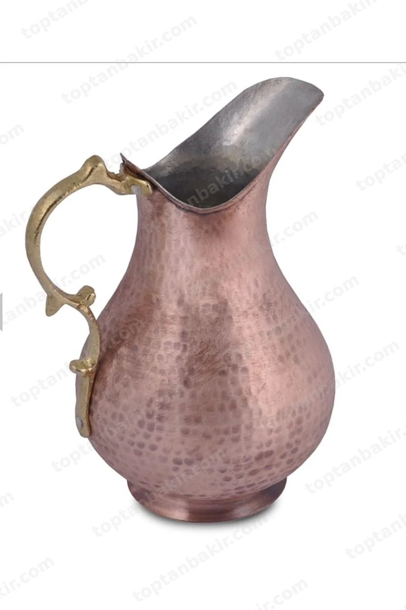 Scotch-Brushed Copper Pitcher