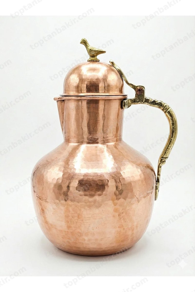 Traditional Hand-Engraved Copper Pitcher – 3 Lt