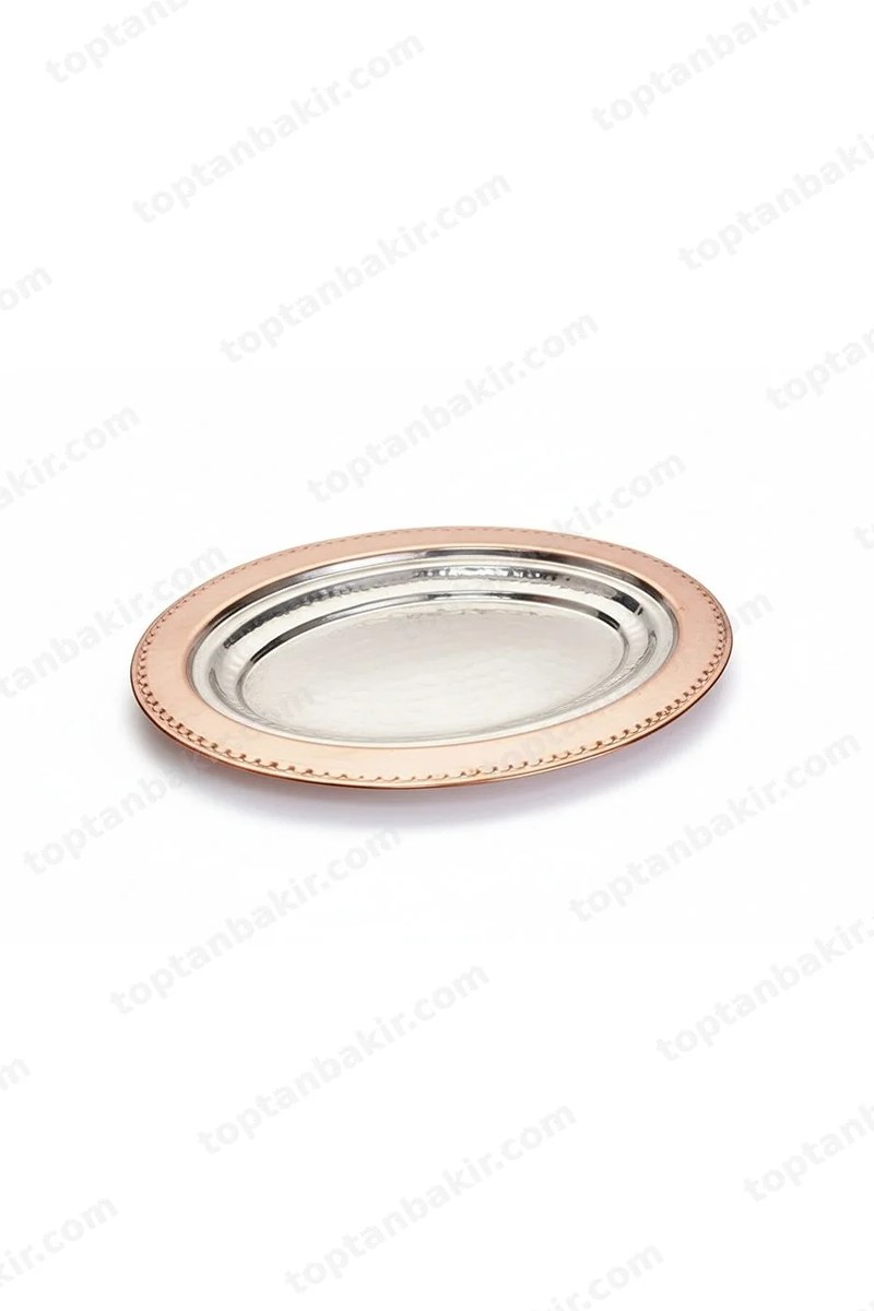 Luxury Handcrafted Pure Copper Boat-Shaped Serving Dish Set – 27 cm (2 Pieces)