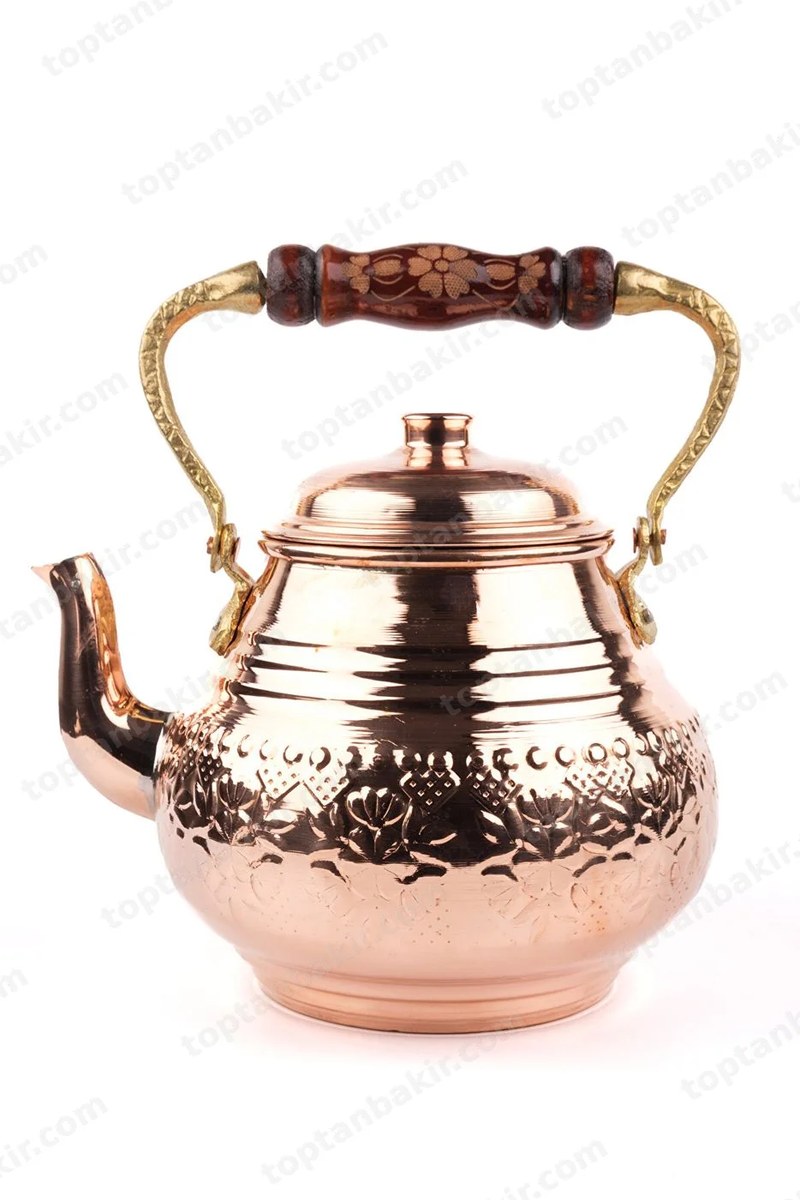Copper Single Bottom Tea Kettle – 3 lt
