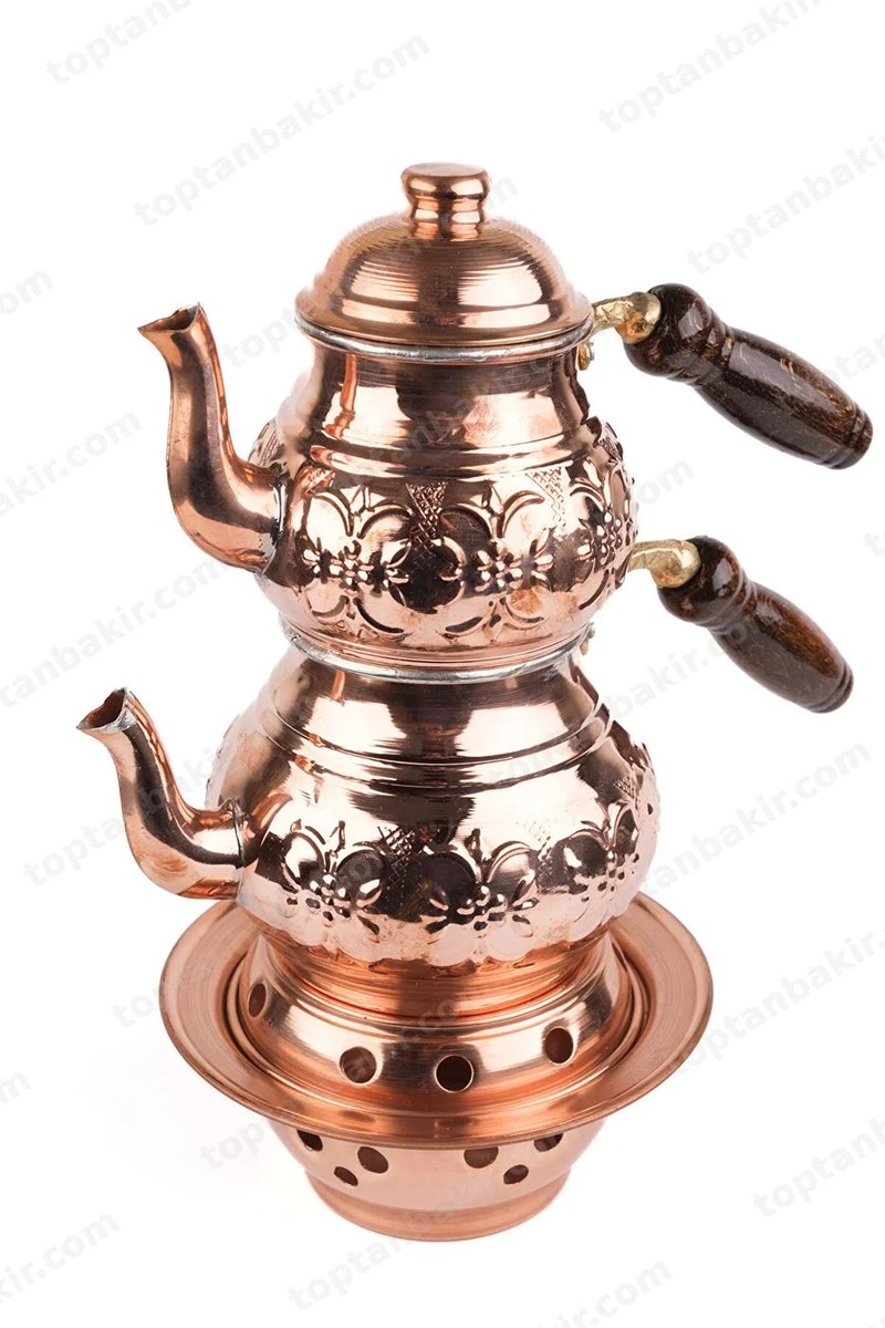 Ottoman Burner-Base Copper Tea Kettle – Small Size